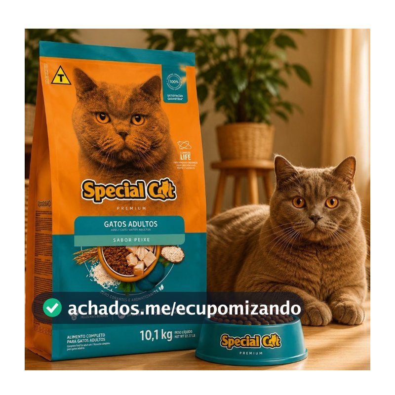 Ração Gato Adulto 10.1KG Special Cat Sabor Peixe