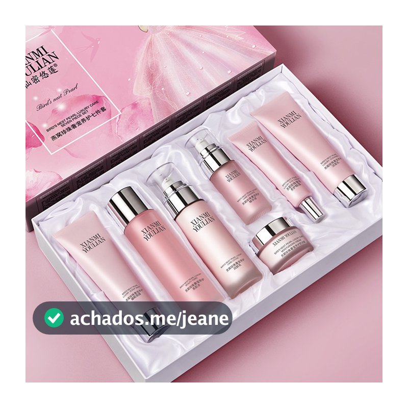 7 PCS Pearl Facial Essence Cuidados Com A Pele Conjunto De Emulsão Água Produtos Hidratantes Para