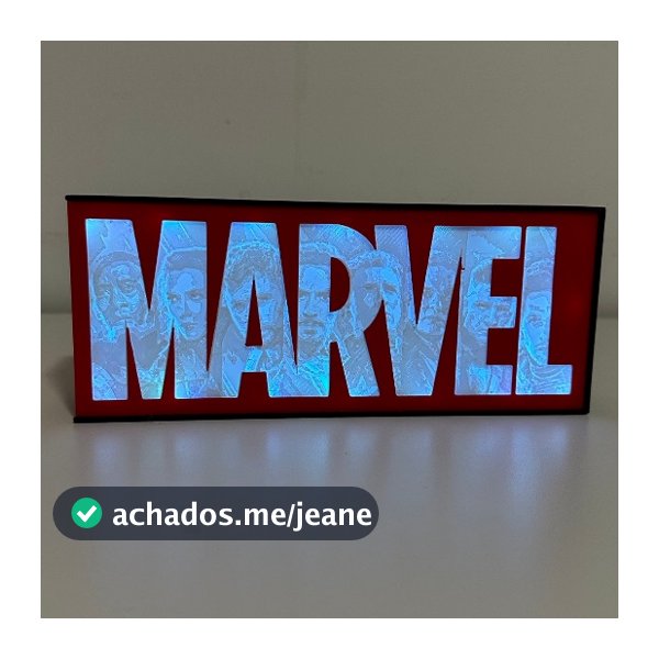 💡 Luminária USB Heróis da Marvel – LED Decorativo p/ Quarto, Setup ou Escritório