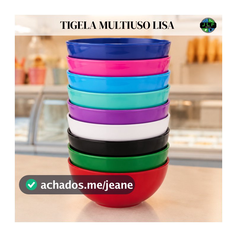 KIT Pote  Cumbuca Bowl Sobremesa Cozinha Sorvetes Açaí Colorido
