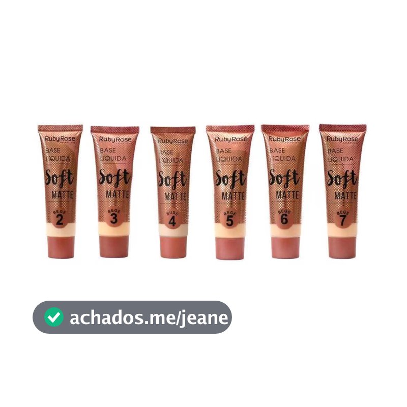 Base Líquida Soft Matte Bege Ruby Rose Hb-8050