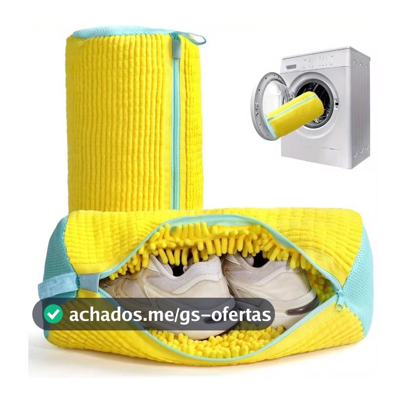 Bolsa para Lavar Sapato Tênis na Máquina de Lavar Prático