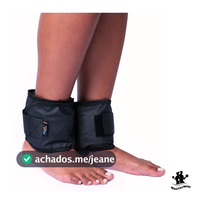 Caneleira Com Peso 1kg Par Tornozeleira Peso Treino Exercício Crossfit Fitness Academia Musculação Par ou Unidade
