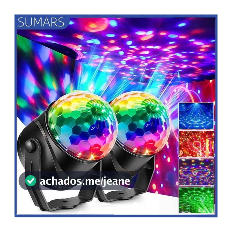 Globo LED RGB Sensível ao Som USB Luz de Festa Discoteca Balada Karaokê para Casa Bar Eventos