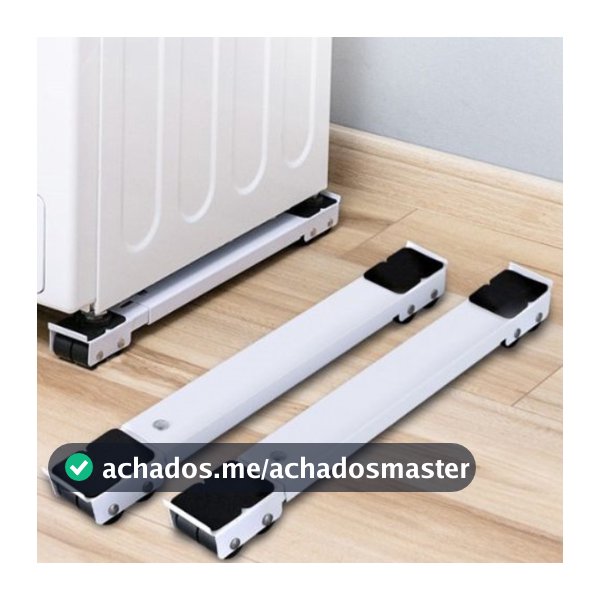 Suporte universal de alumínio com rodas para bases de carrinhos de geladeira, fogão e lava-louças, capacidade de 200 kg