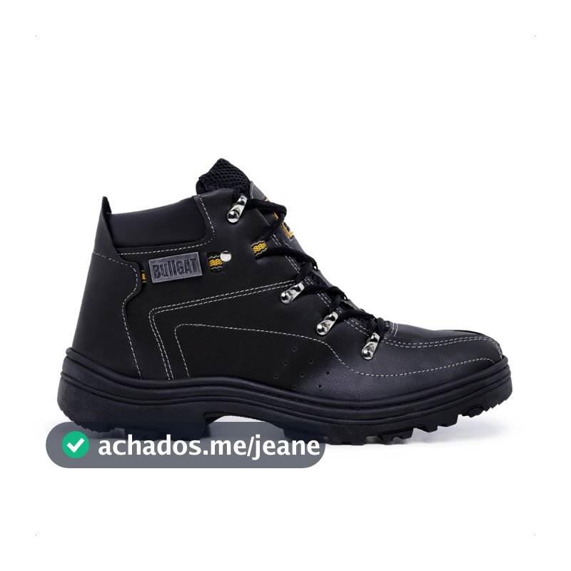 Bota Masculino Coturno Bullgat Cano Médio Motoqueiro Da Moda