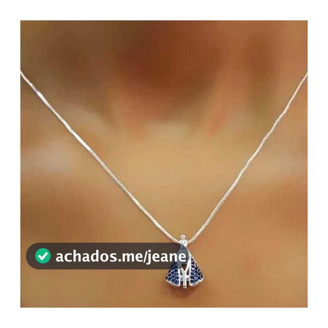 Colar Nossa Senhora Aparecida Santinha Folheado Ouro 18k Prata 925