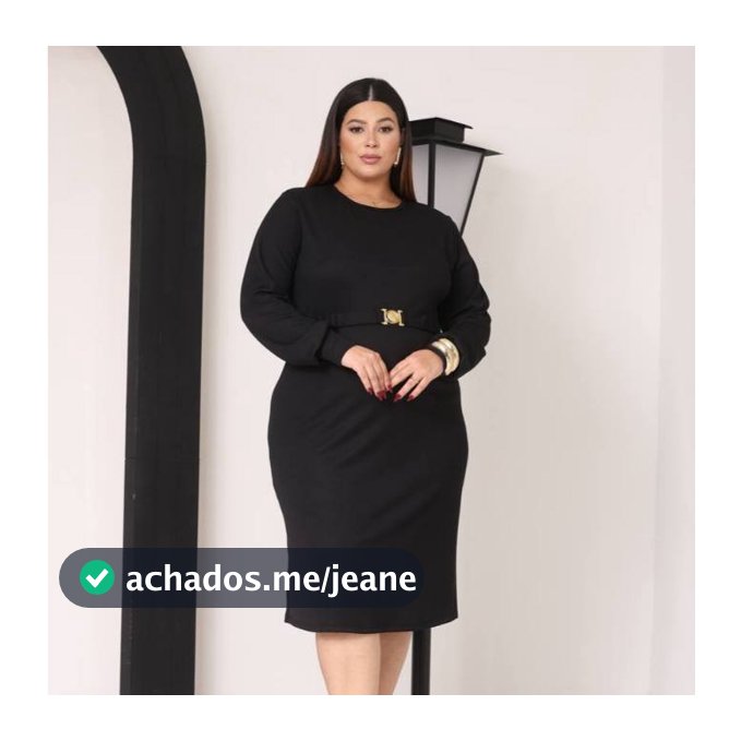 Vestido Plus Size Midi Ribana Felpada Premium c/ Cinto Manga Longa Outono Inverno Casual Comfortável