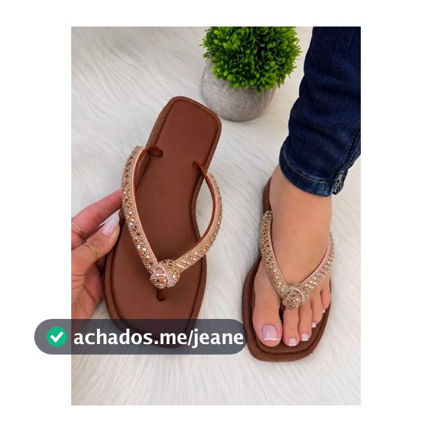 Chinelo feminino NO STRASS verão 2025