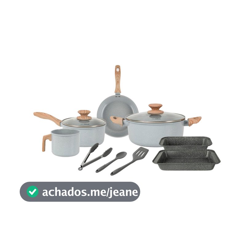 Conjunto de Panelas Neuhaus Smart Ceramic 9 Peças Indução