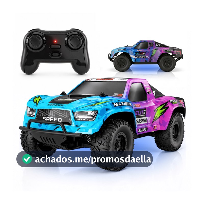 Carrinho De Controle Remoto 4x4 2.4 GHz Carro De Brinquedo Off Road Infantil Com Luzes