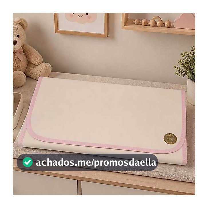 Trocador De Fraldas Portátil para Bebê 65cm x 38cm Impermeável Maria Vitória Baby