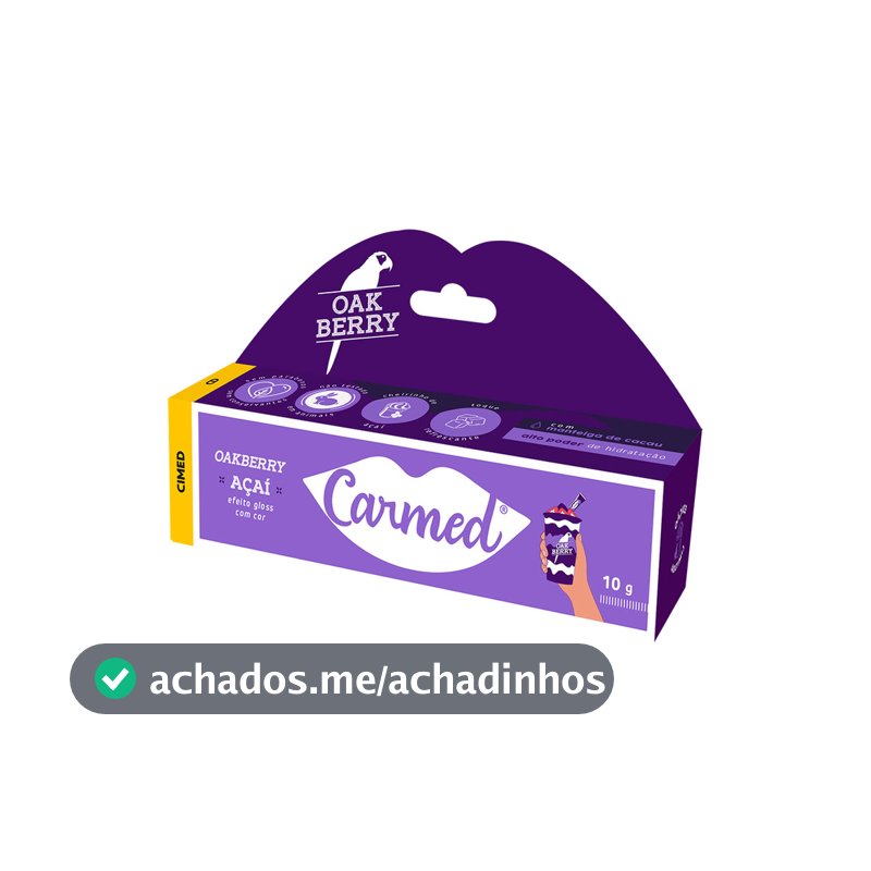 Hidratante Labial Carmed Açai Oakberry10g