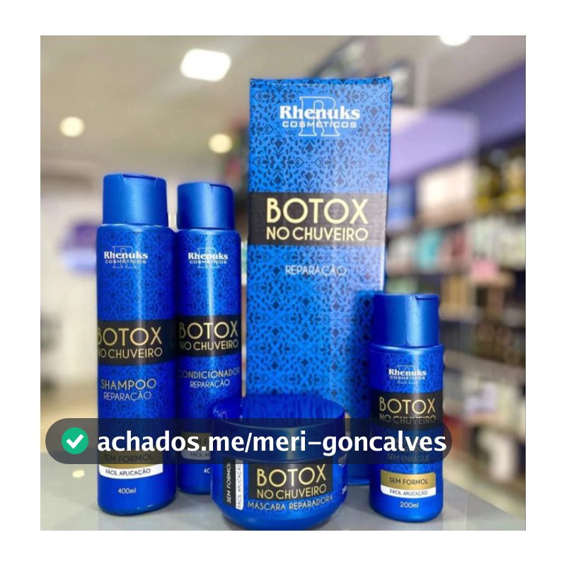 Kit Capilar Botox de chuveiro - 4 itens - Rhenuks