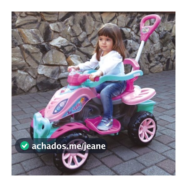 Carrinho De Passeio Infantil Quadriciclo Lady Star Maral Cor Rosa Dia Das Crianças Presente Oferta