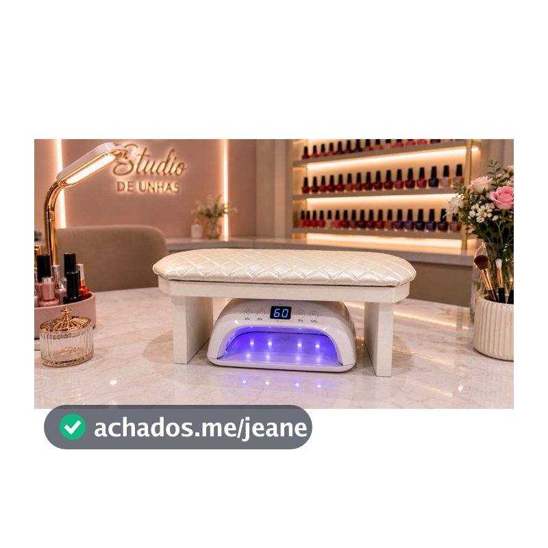Apoio de Mão Manicure Pedicure Punho Unhas + Espaço para Cabine