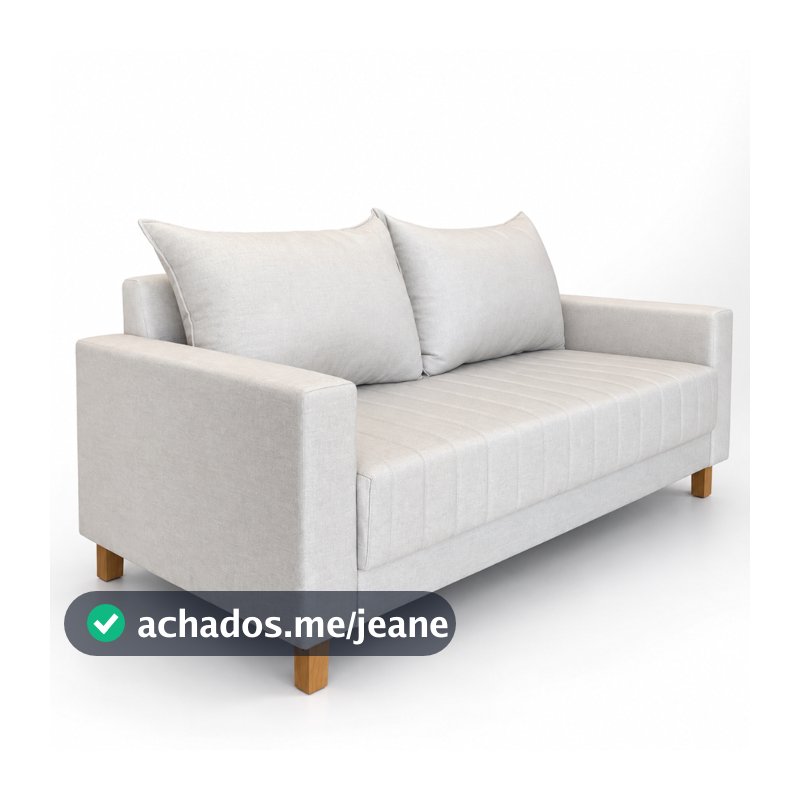 Sofá Requinte 180 Cm 3 Lugares Linho Para Sala Estar Recepção E Consultório - AV