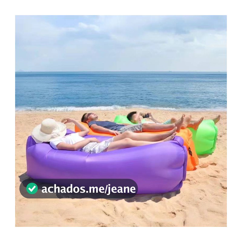 Puff Sofá Inflável Camping Saco De Dormir Impermeável