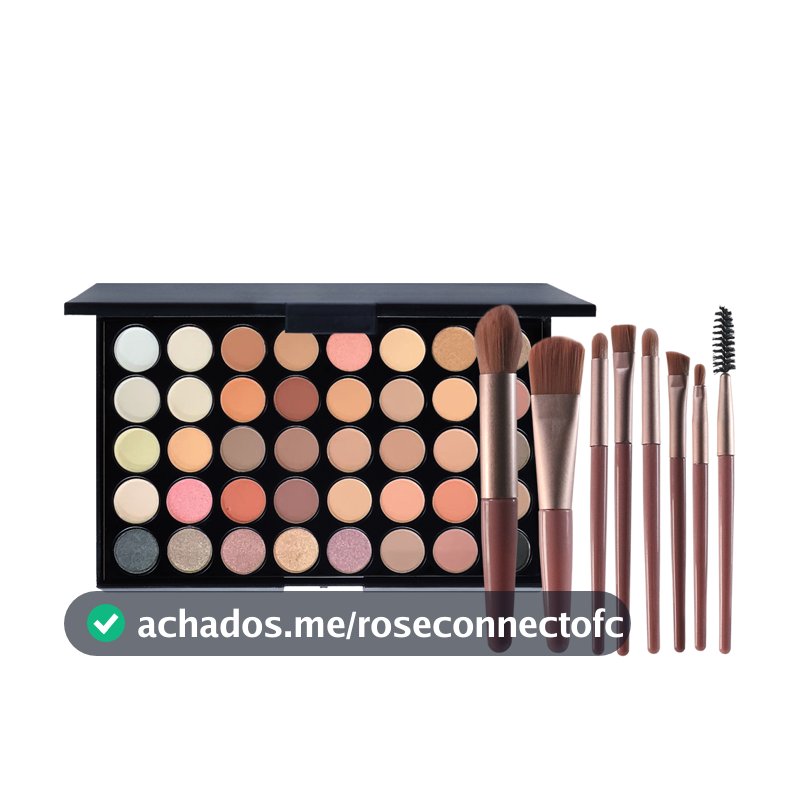 Paleta De Sombras Profissional De 40 Cores , Maquiagem Fosca Brilhante , Pó Colorido Altamente Pigmentado , Ametista Esf