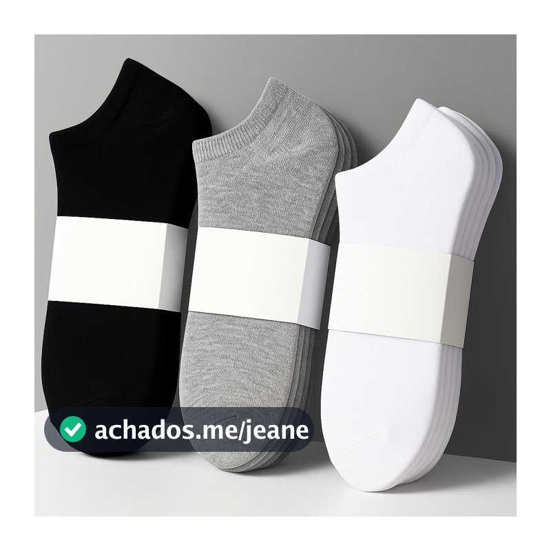 Kit Até 24 Pares De Meias Soquete unissex Menor Preço Qualidade.