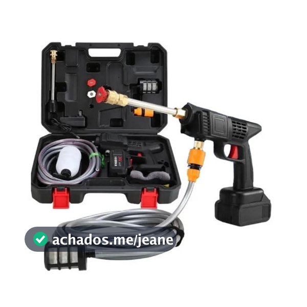 Lavadora de Alta Pressão Portátil Recarregável Para Carros E Jardins Linha Premium Pistola Lava Jato Profissional