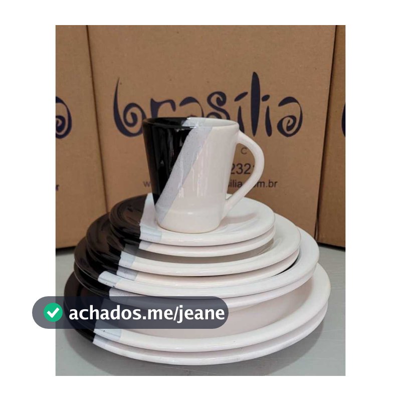 Jogo de Jantar Louças Pratos e xícaras de Ceramica Completo com 10 peças ENVIO IMEDIATO