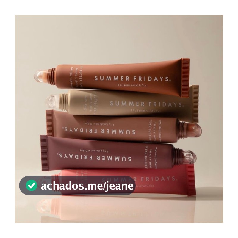 ️ Estoque Pronto️bálsamo De Manteiga Labial Summer Fridays 15ml Para Cuidados Com Os Lábios