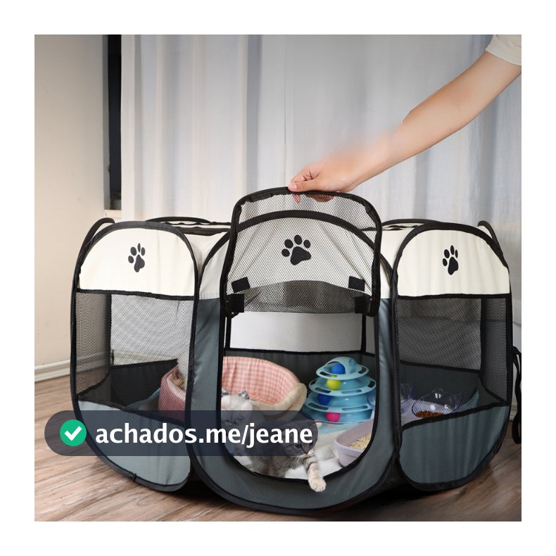 Casinha Para Pets Gatos Grande Dobrável Portátil 4 Cores