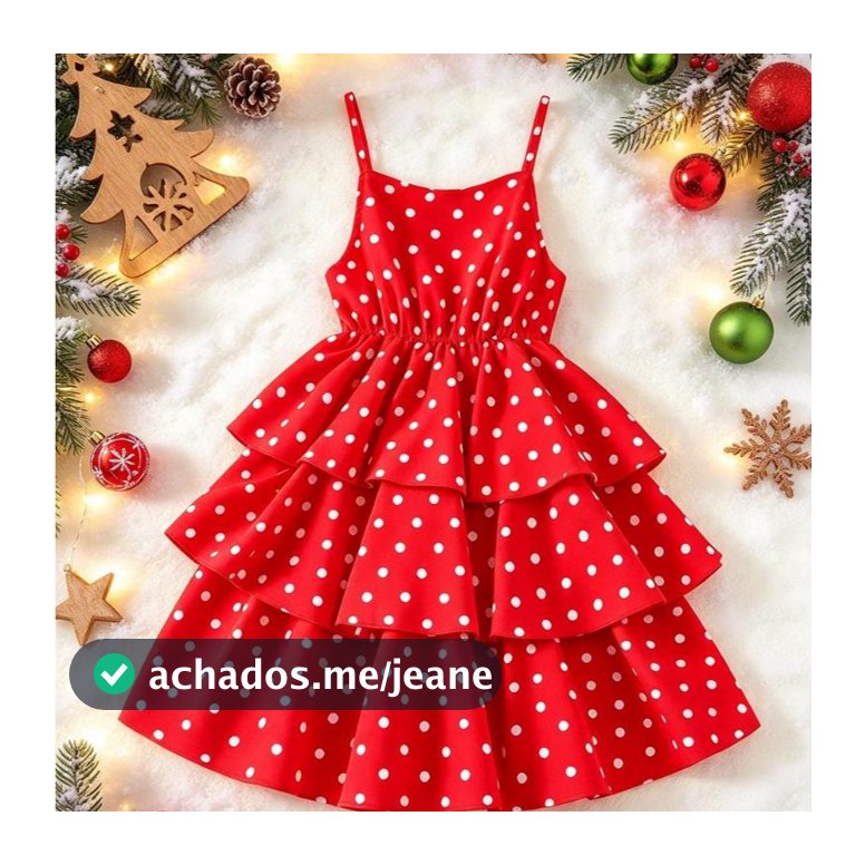 Vestido infantil Poa menina  com estampa de bolinhas pra verão