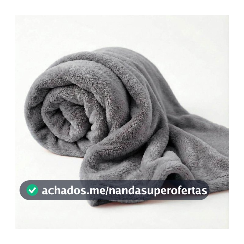 Manta Solteiro Flannel 200 g/m² leve e quentinha para cama e sofá Toque Super Macio Toque de Lã.