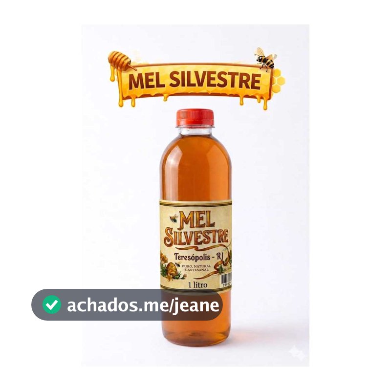 Mel Puro de Abelha 100% orgânico Florada Silvestre 1,3kg