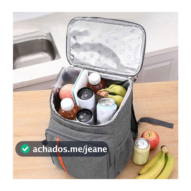 Mochila Térmica Cooler 18L Impermeável Portátil | Conserva Quente e Frio para Piquenique, Praia e Camping