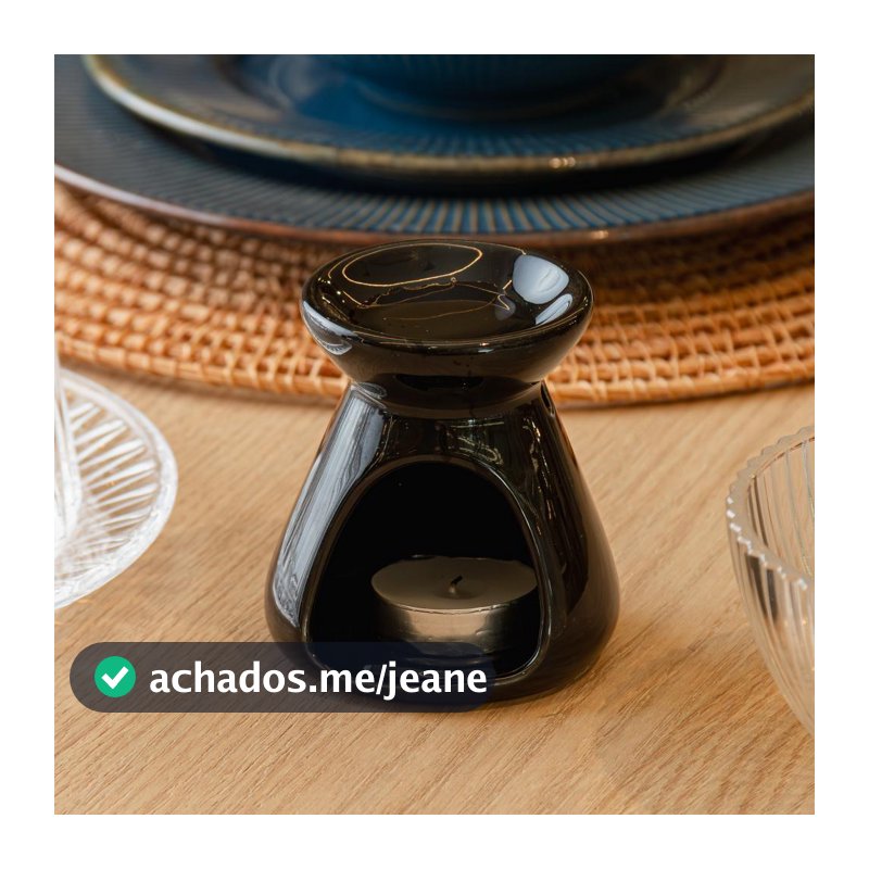 Difusor para Óleos Essenciais com Vela 80mm x 80mm x 85mm Aromatizador Decoração Ambiente Relaxante Sala Quarto Presente