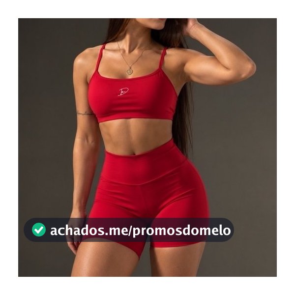 DIASP Conjunto Fitness Poliamida Roupa Academia Blackout Virginia