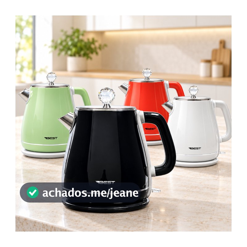 Chaleira Jarra Elétrica Colorida Colors 1.8 L Best Moderna 127V e 220V