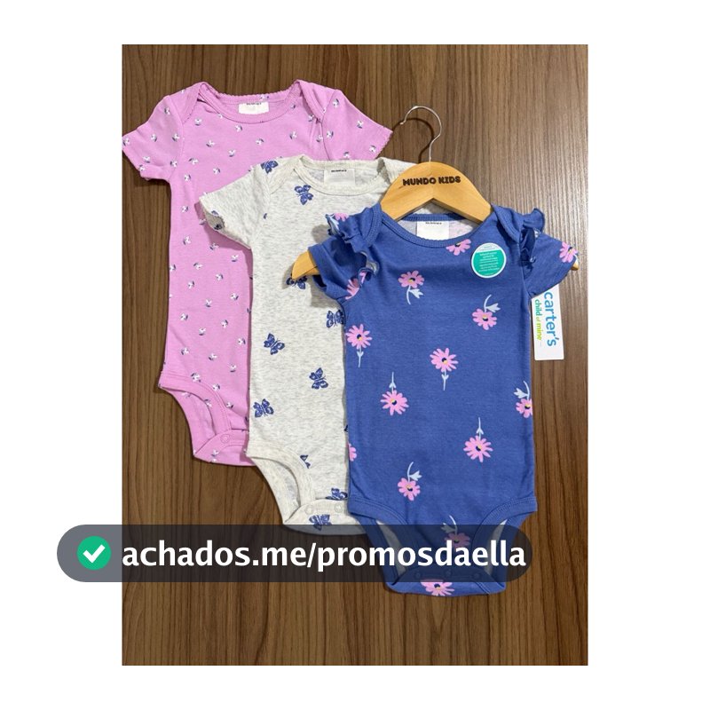 Kit Body Carters Bebê Menina Algodão