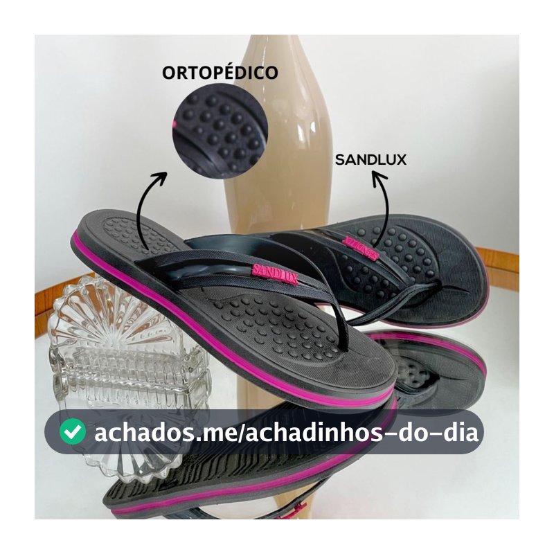 Chinelo SL Rasteirinha Anatômica, Ortopédica Leve Sandlux - Conforto Moderno para Esporão e Antiderrapante