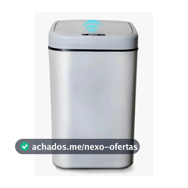 Lixeira Sensor Movimento Automático Inteligente Recarregavel Toque Cesto Lixo Casa 12/17Litros e Lixeira de Pilha AA 20L
