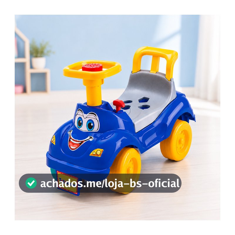 Carrinho de Passeio Totokinha ClássicaTriciclo Andador Azul Totoka Menino - Cardoso