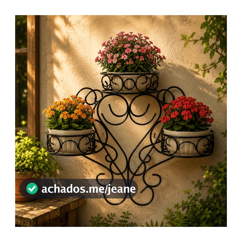 flroreira suporte de parede estilo industrial 3 vasos jardins varandas cozinha