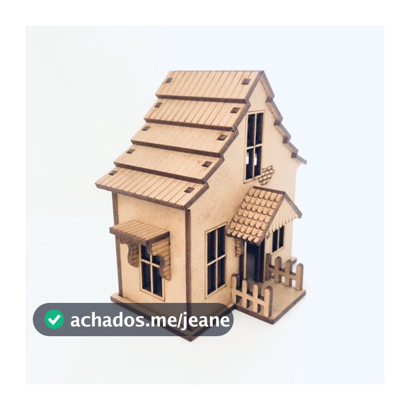 Mini Casa Casinha Vila Natalina Natal Decoração Mdf