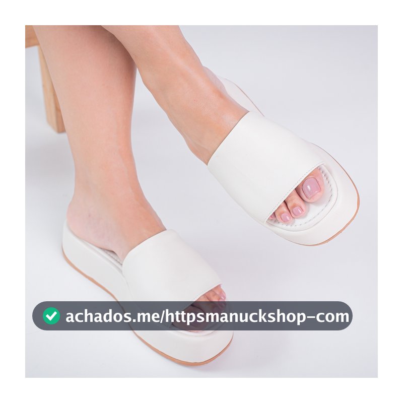 Chinelo Feminino sandália Plataforma Flatform Modelo Meia Pata confortável