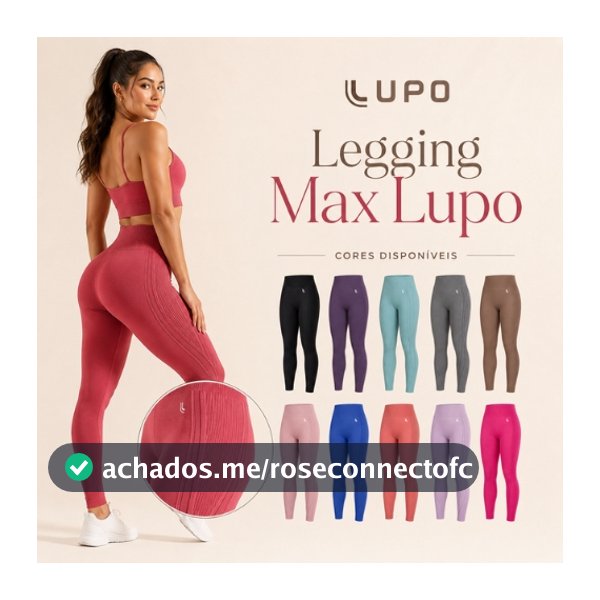 Calça Legging Max Lupo Academia Sem Transparência Original Treino Fitness