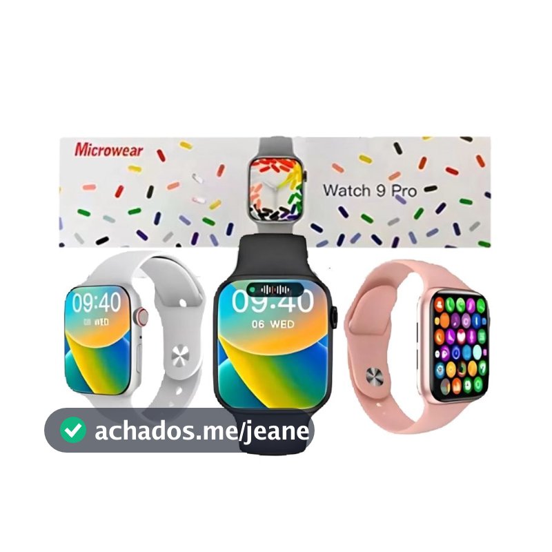 Smartwatch W29 Pro Serie 9 e Relogio inteligente S11 Ilha Dinamica Nfc Armazena e responde Original