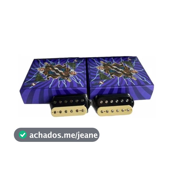 Kit Captadores Malagoli Custom 59 Braço e Custom 84 Ponte Zebra para Guitarra