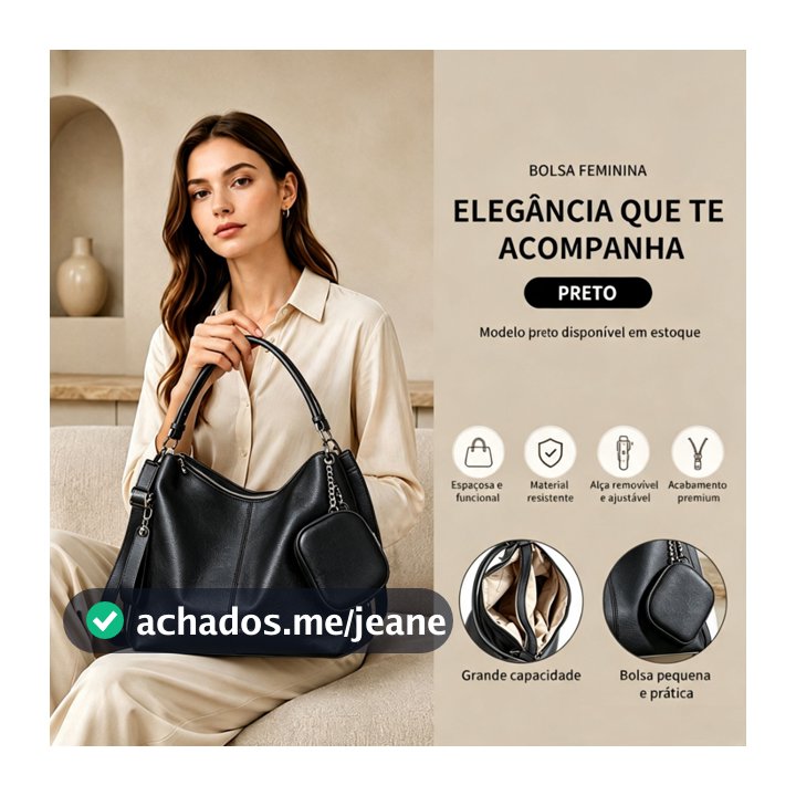 TOMI MITO Bolsa Mochila Grande De Ombro e Transversal Feminina De Couro PU B303