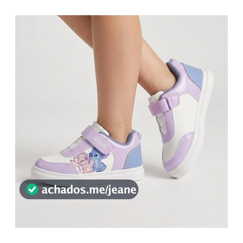 Tênis Disney Infantil Kids Stitch Casual Confortável Leve Escolar Dia a Dia