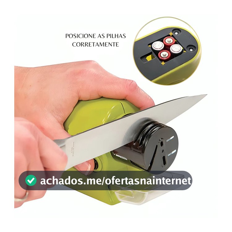 Amolador Afiador de Faca Eletrico Tesoura Ferramentas Alicate Amolador Elétrico de Facas Á Pilha