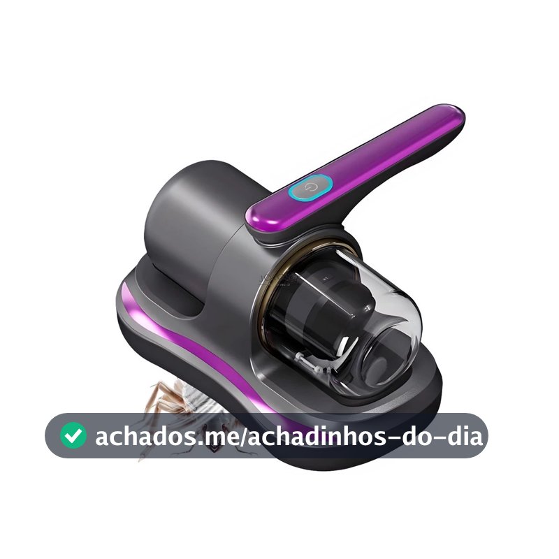 Aspirador Removedor de Ácaros Colchão Sofá Elétrico Esterilizador UV 5V 100W Potência Portátil