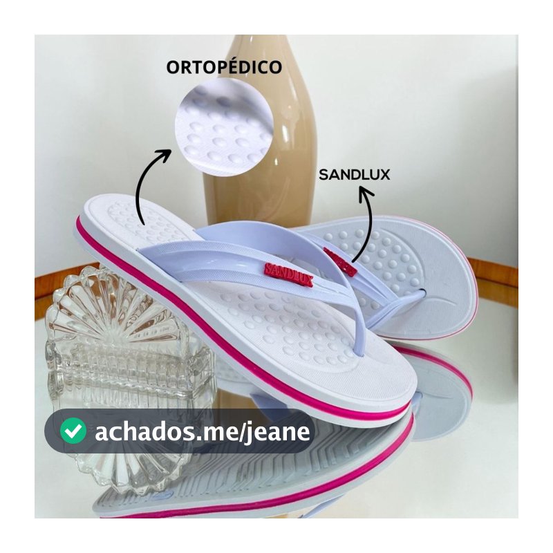 Chinelo Papete Ortopédica Feminina Antiderrapante, Macia e Elegante Lançamento Verão Sandlux